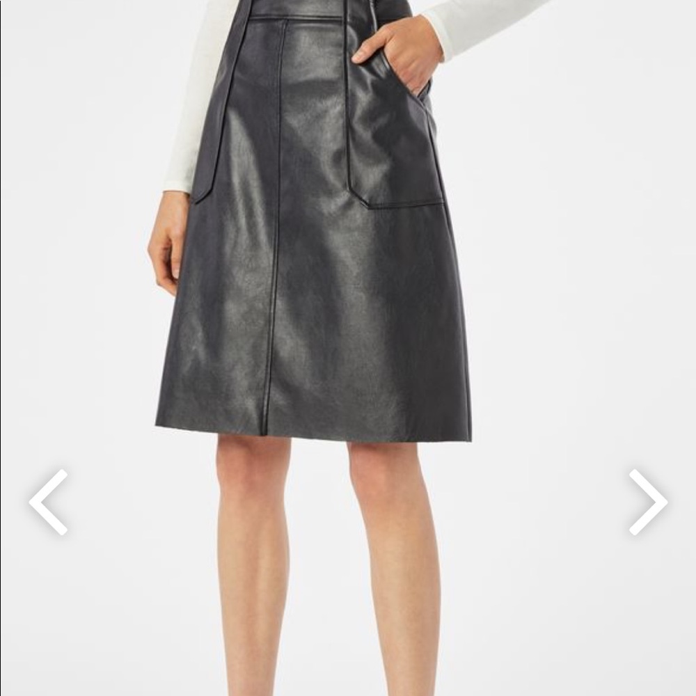 NWT- Just Fab; leather skirt
